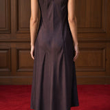 Ciao Lucia - Serena Brown Satin Dress