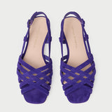 Loeffler Randall - Shelly Jewel Suede Flat Sandal