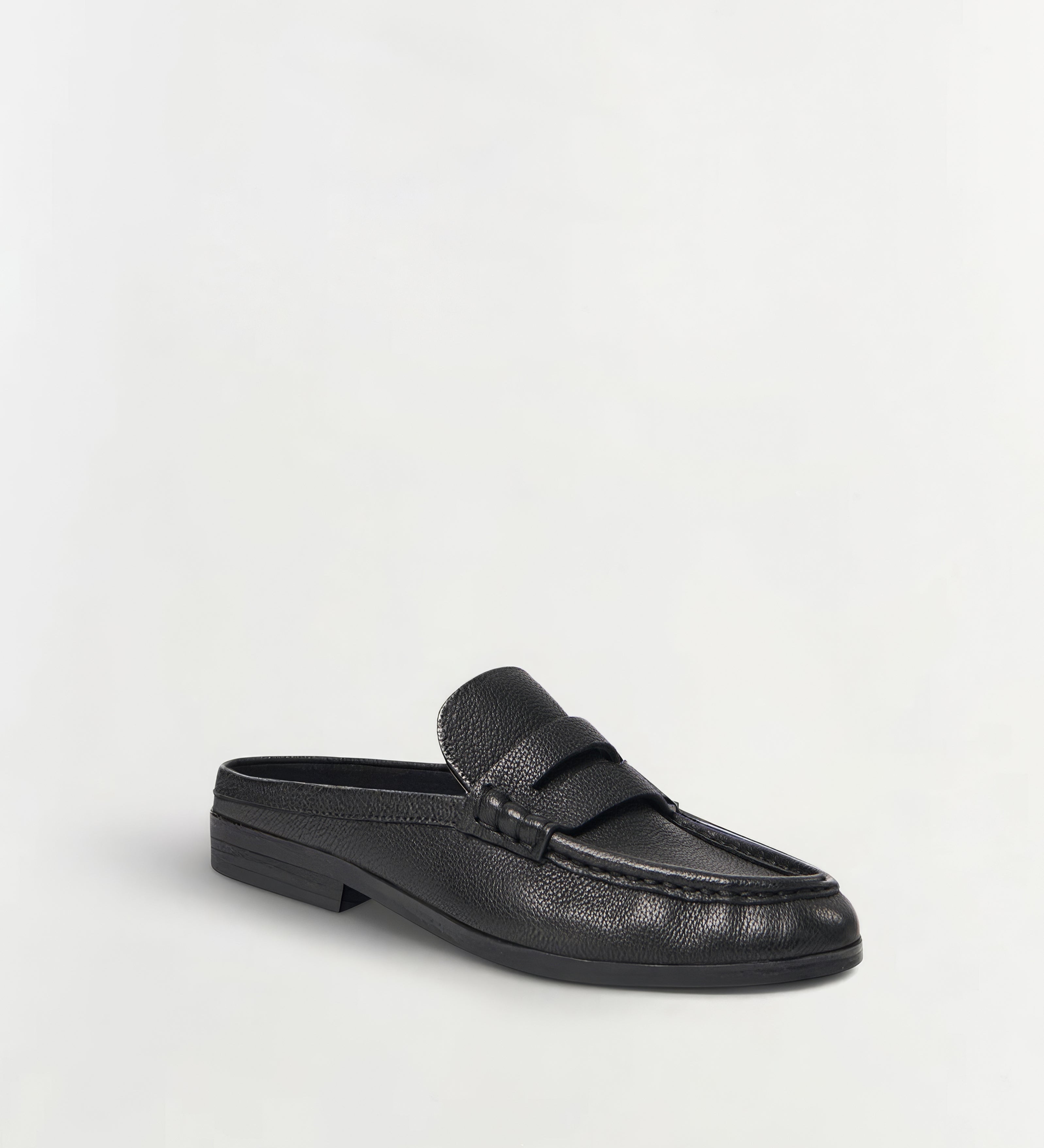 Simkhai - Dean Pebbled Leather Loafer Mule