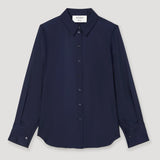 ROHE - Silk open - sleeve detailed shirt | night