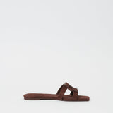 Simkhai - Monogram Suede Flat Slide