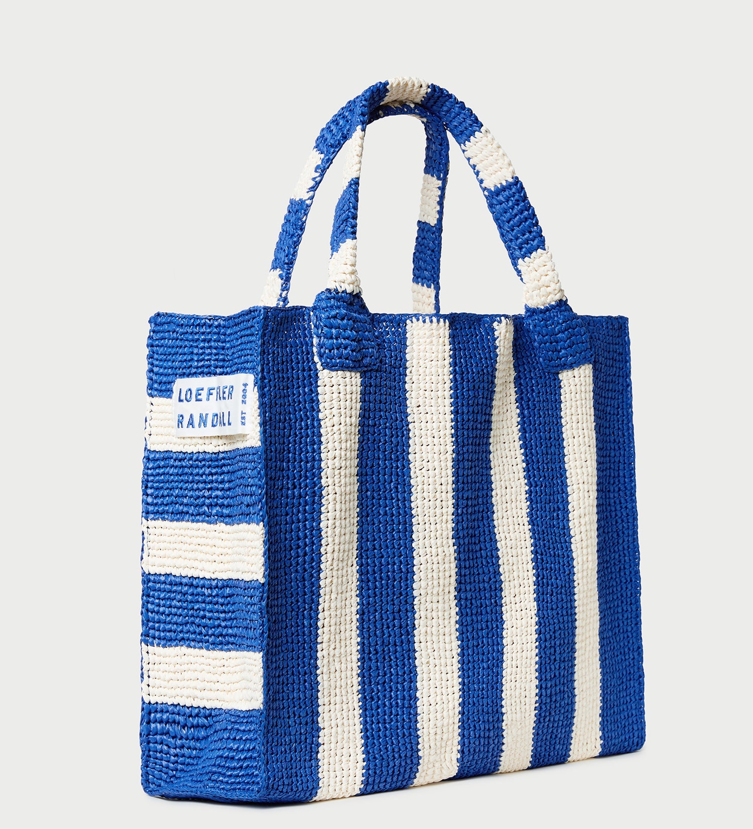 Loeffler Randall - Sol Blue Striped Crochet Beach Tote