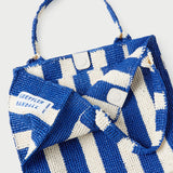 Loeffler Randall - Sol Blue Striped Crochet Beach Tote