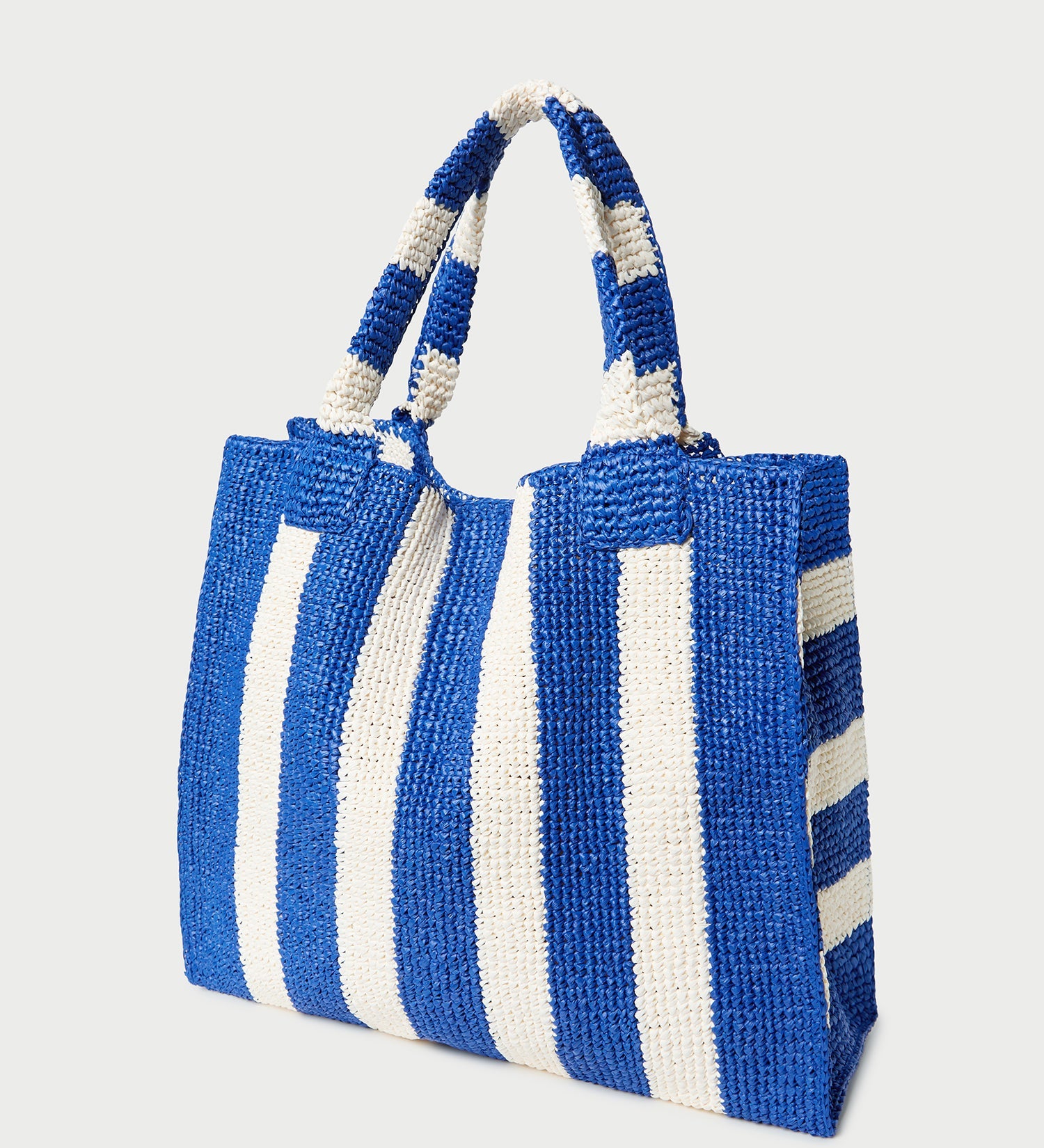 Loeffler Randall - Sol Blue Striped Crochet Beach Tote