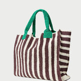 Loeffler Randall - Sol Brown/White Crochet Beach Tote