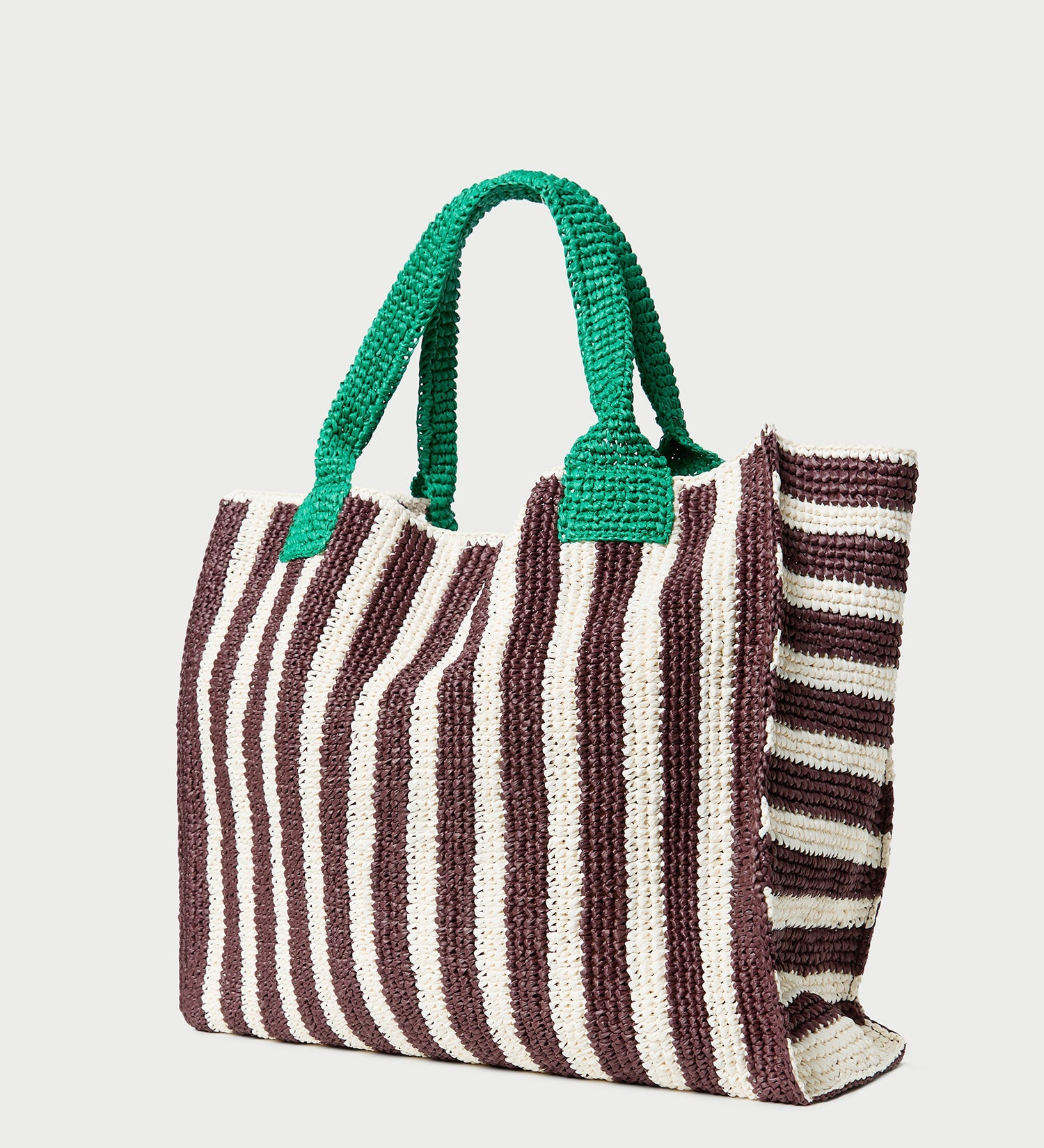 Loeffler Randall - Sol Brown/White Crochet Beach Tote
