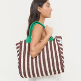 Loeffler Randall - Sol Brown/White Crochet Beach Tote