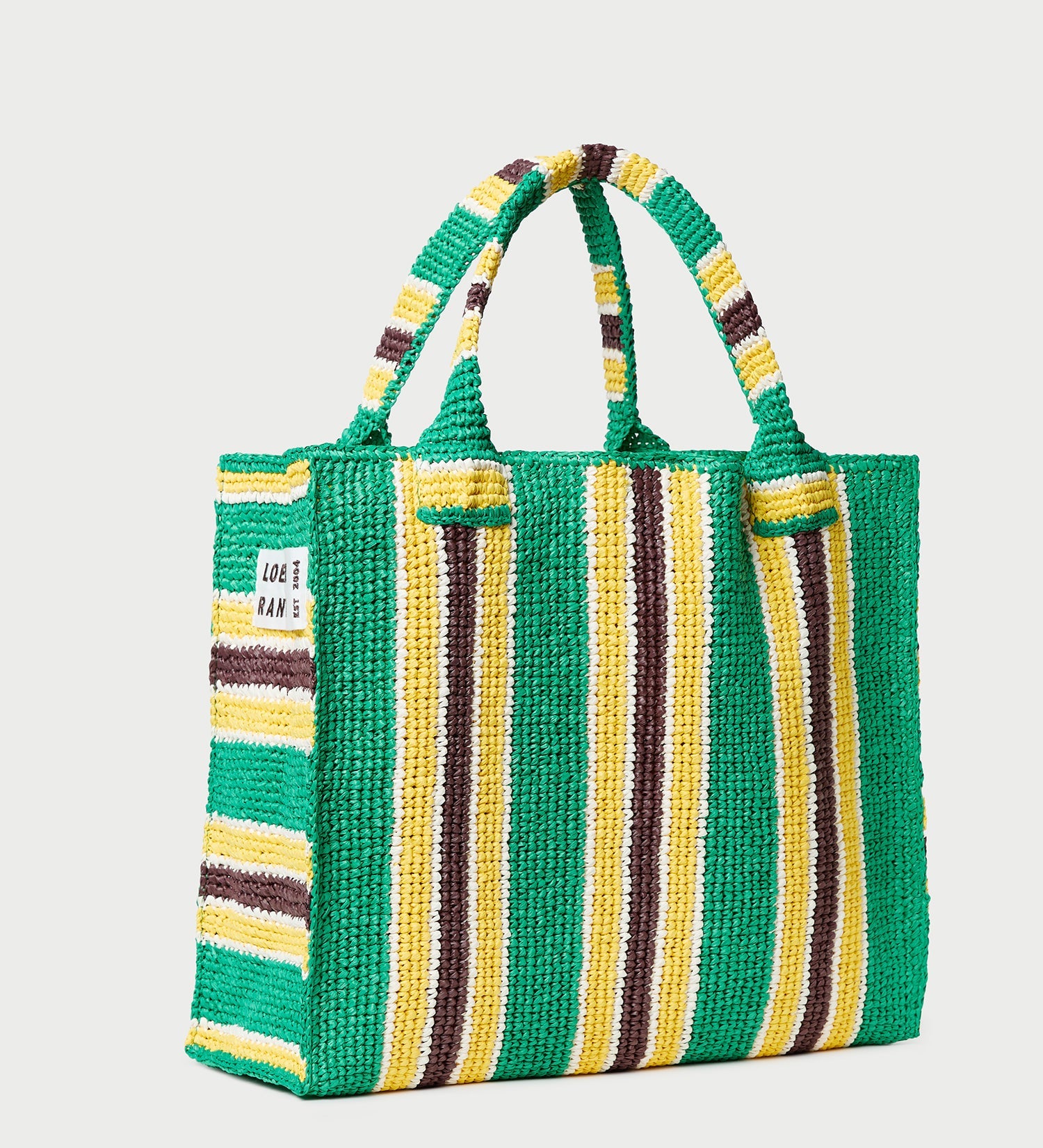 Loeffler Randall - Sol Green/Yellow Crochet Beach Tote