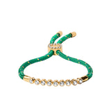 Dorsey - JAMES BEZEL LAB DIAMOND VERT PARACORD BRACELET, 14K YELLOW GOLD