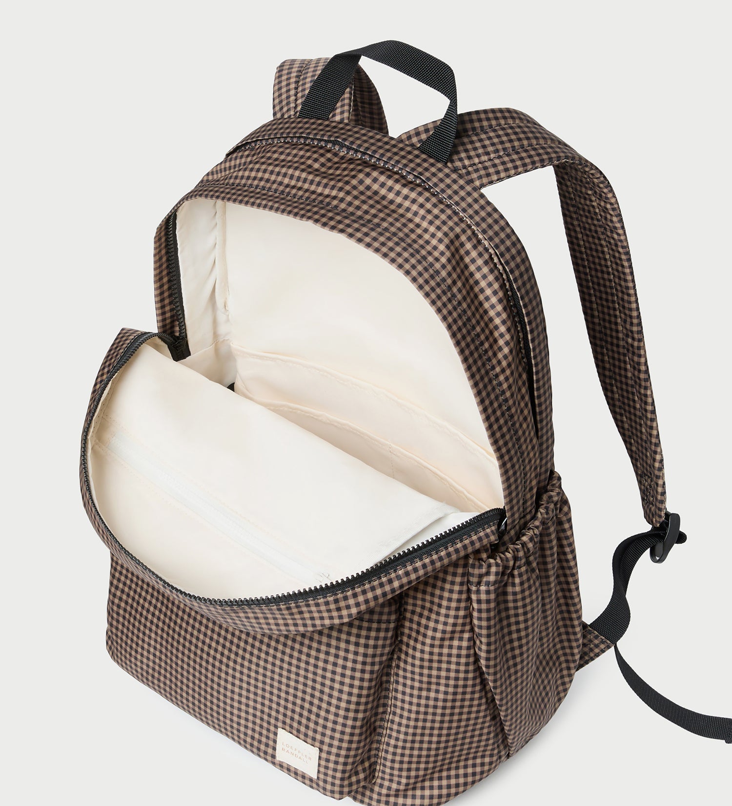 Loeffler Randall - Stevie Brown/Black Check Backpack