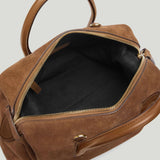 DeMellier - The Small Stockholm Deep Tan Suede And Deep Tan Smooth