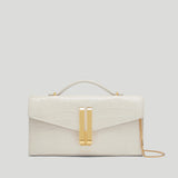 DeMellier - The Vancouver Clutch Chalk Croc Effect
