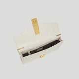 DeMellier - The Vancouver Clutch Chalk Croc Effect