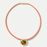 Veronica Beard - Tiger’s Eye Leather Cord Necklace