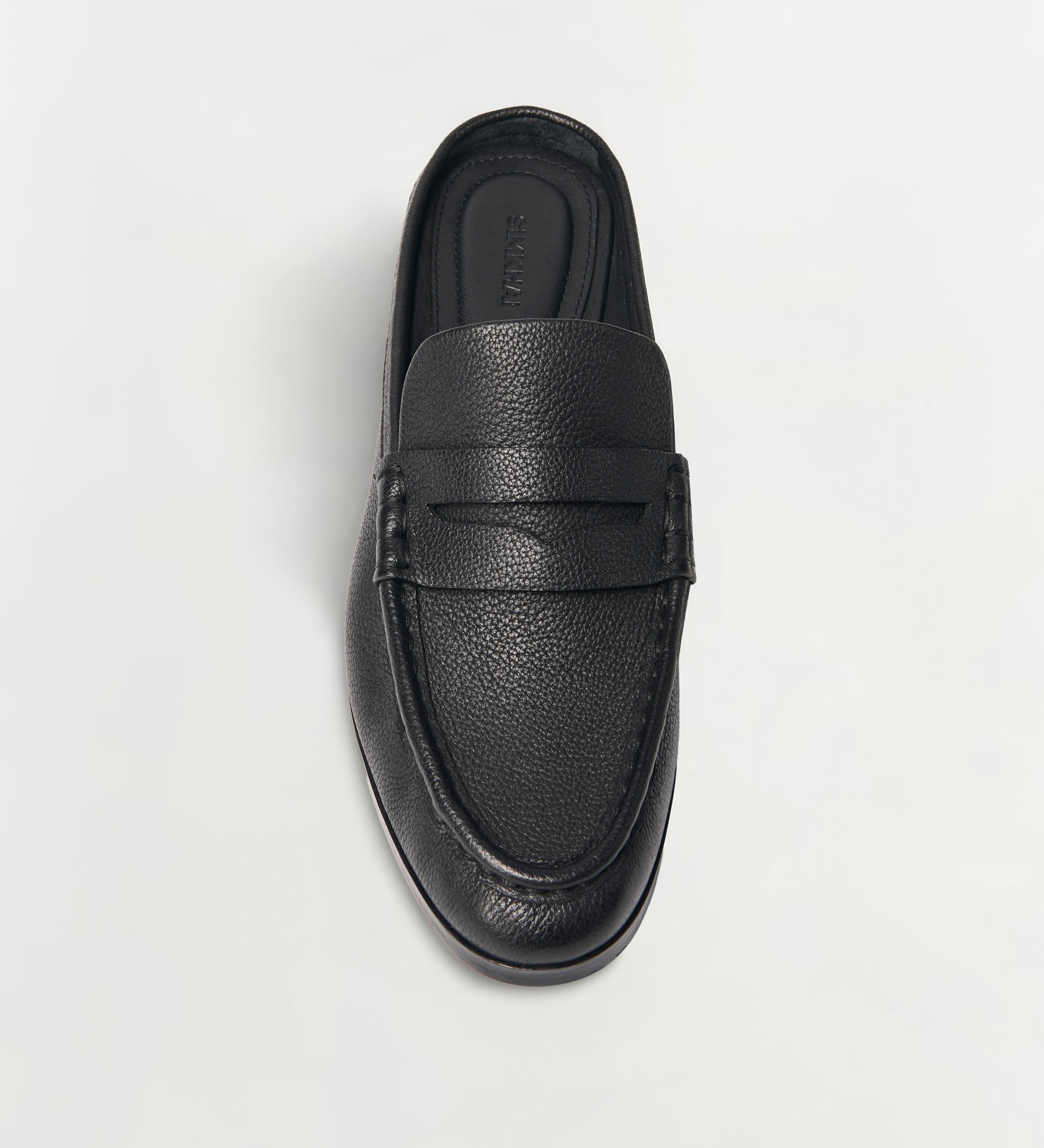 Simkhai - Dean Pebbled Leather Loafer Mule