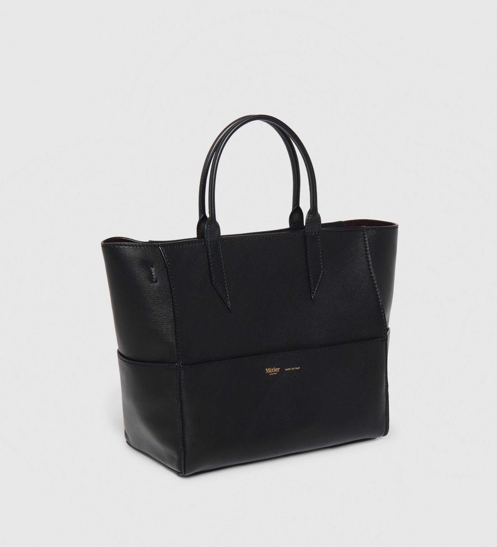 Metier - Incognito Crossbody Cabas Smooth Calfskin Black