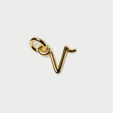 Loeffler Randall - Small Gold Letter "V" Charm
