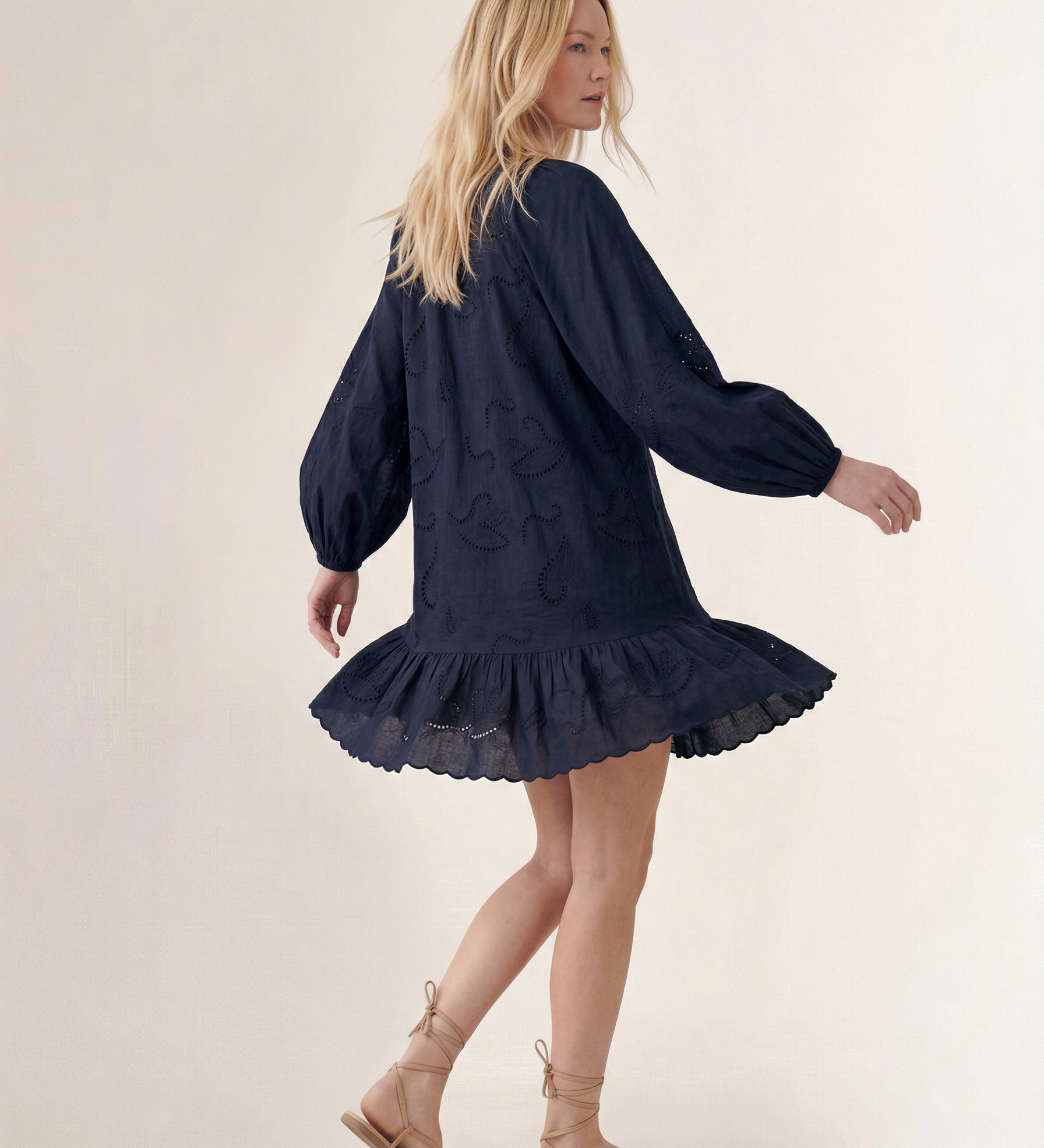 Cartolina - SP26 Selwin Mini Dress - Midnight Blue