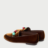 Loeffler Randall - Vale Dark Brown Velvet Loafer