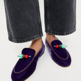 Loeffler Randall - Vale Jewel Velvet Loafer