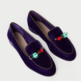 Loeffler Randall - Vale Jewel Velvet Loafer