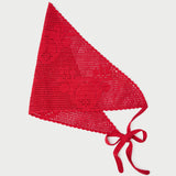 Loeffler Randall - Viv Red Crochet Scarf