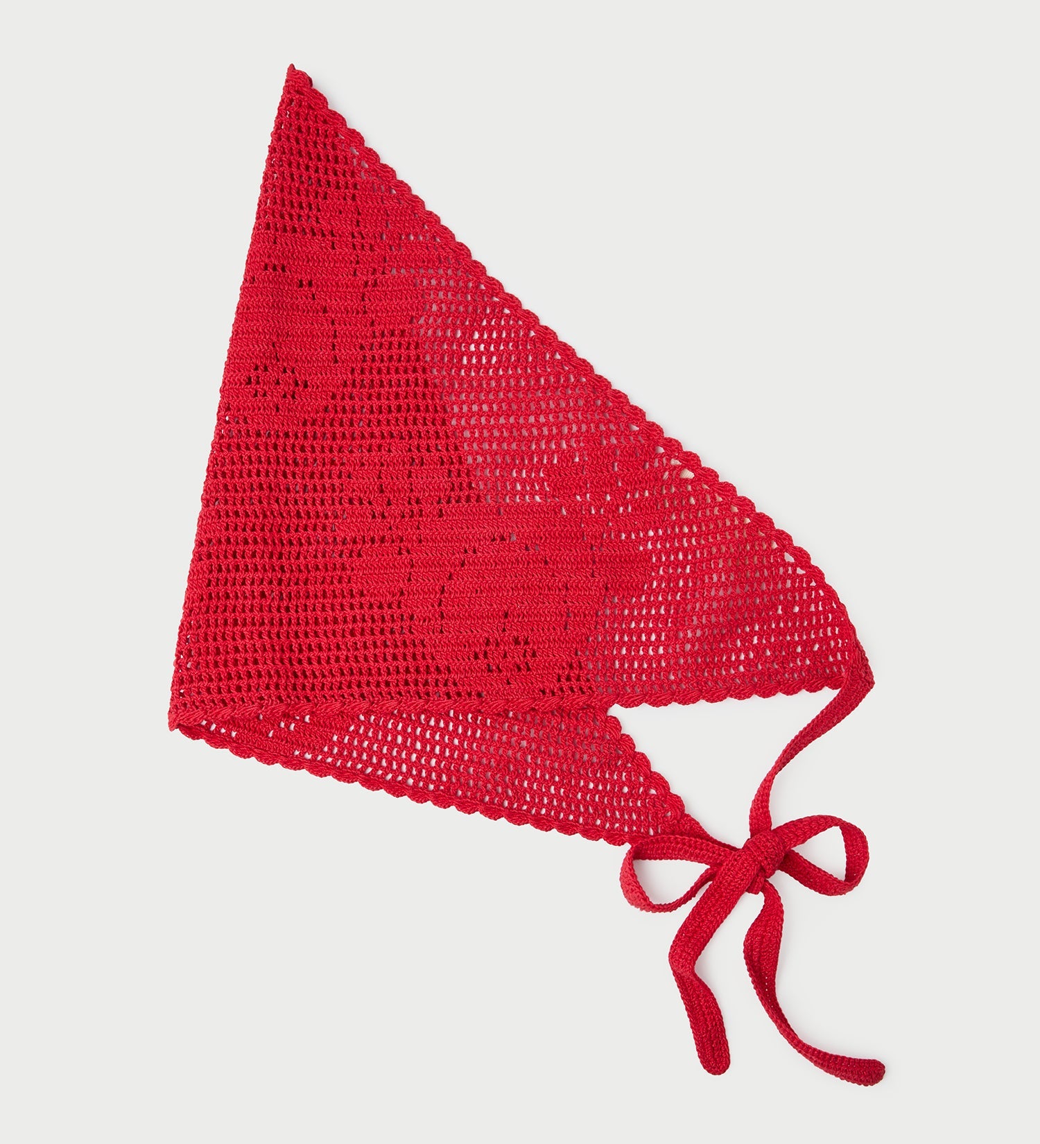 Loeffler Randall - Viv Red Crochet Scarf