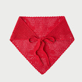 Loeffler Randall - Viv Red Crochet Scarf