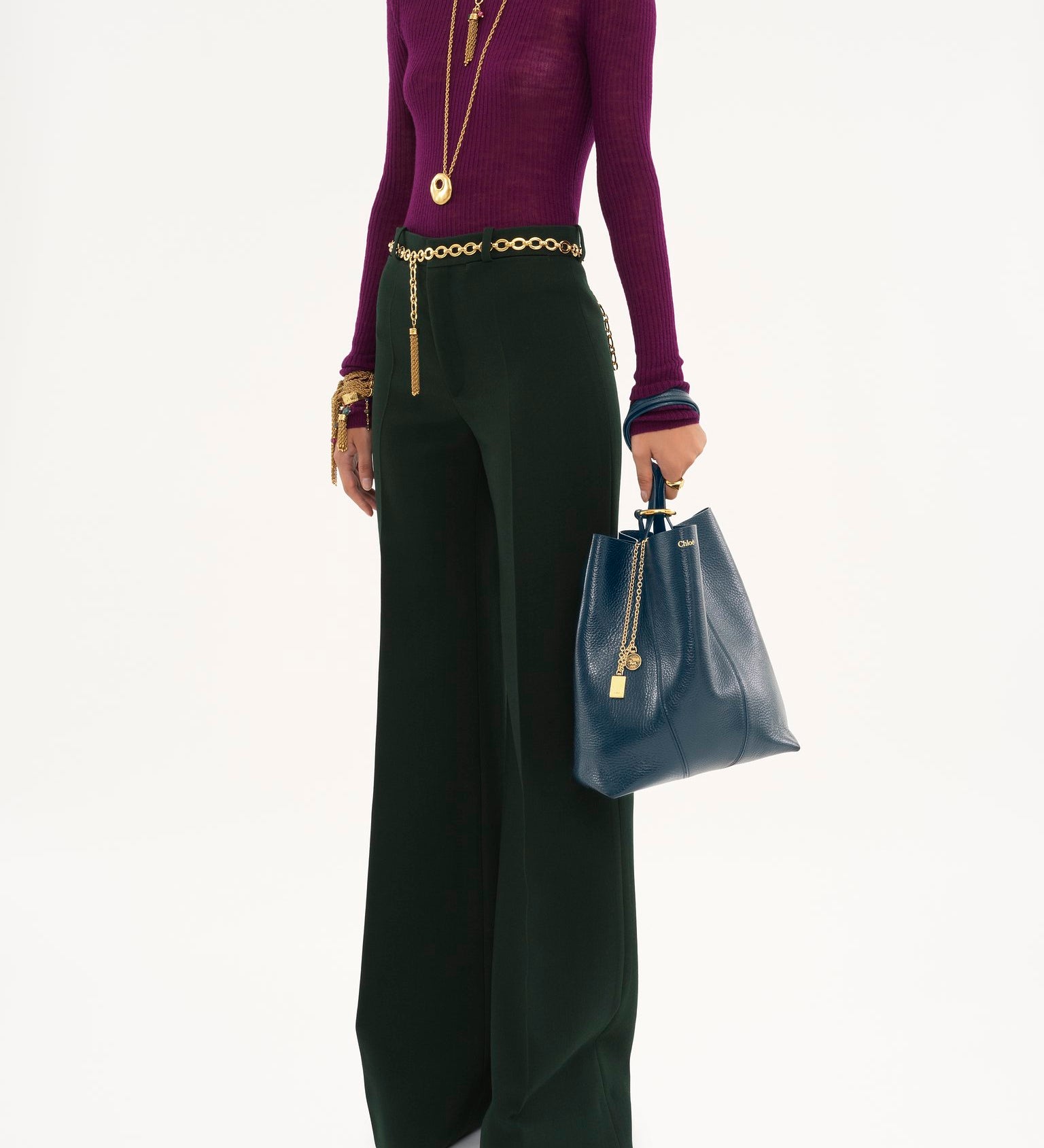 Chloé Chloé - Chloé Spin tote bag in grained leather