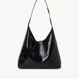 Chloé Chloé - Small Marcie hobo bag in croco-effect leather