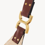 Chloé Chloé - Small Marcie hobo bag in raffia-effect fibres 