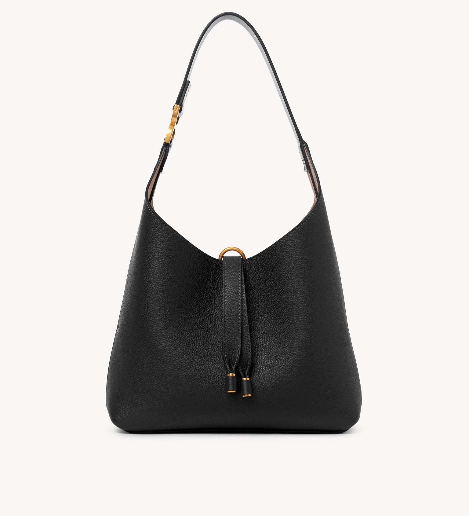 Chloé Chloé - Small Marcie hobo bag in grained leather