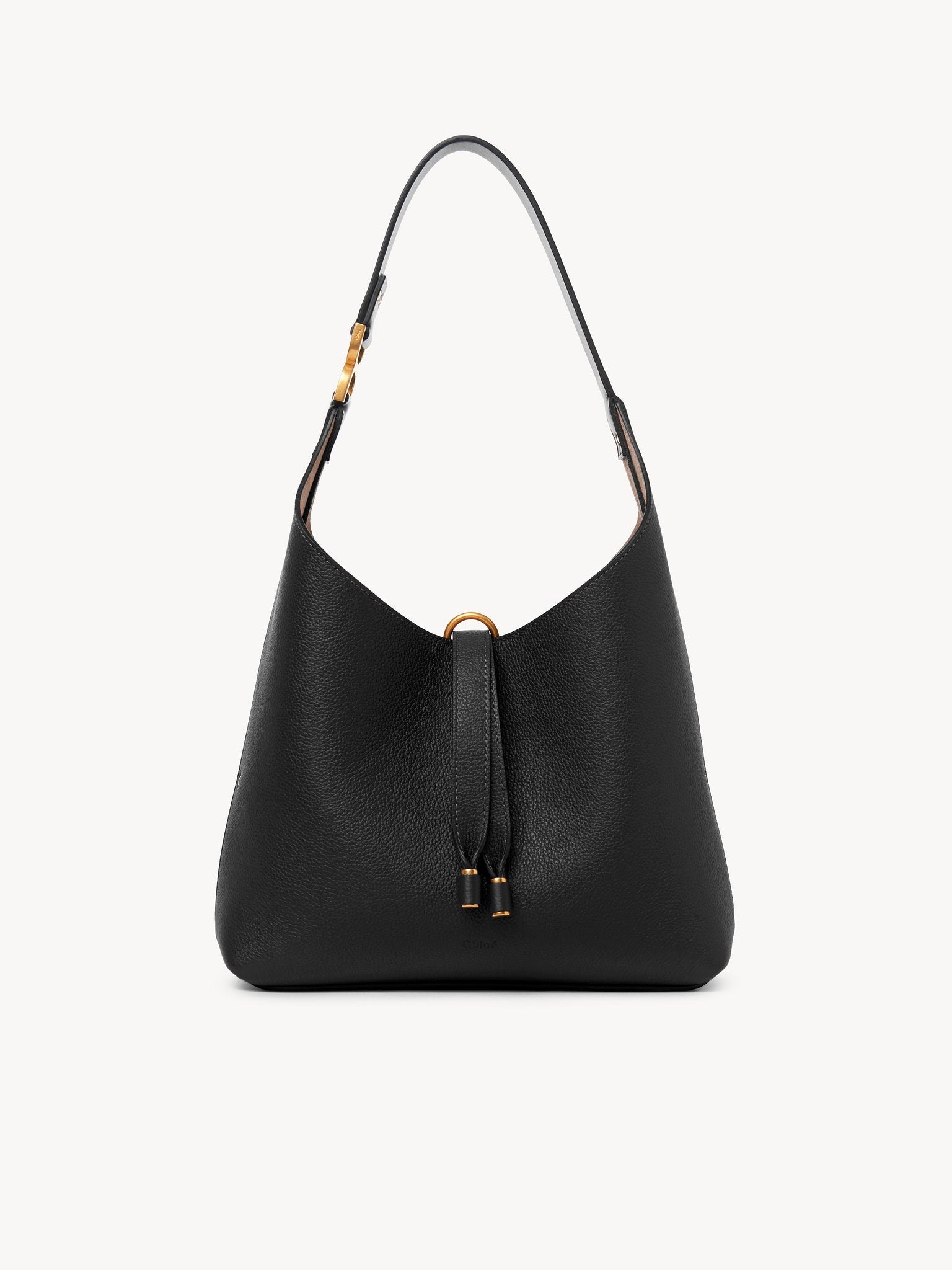 Chloé Chloé - Small Marcie hobo bag in grained leather