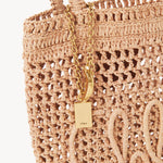 Chloé Chloé - Small Summer Banana tote bag in raffia