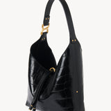 Chloé Chloé - Small Marcie hobo bag in croco-effect leather