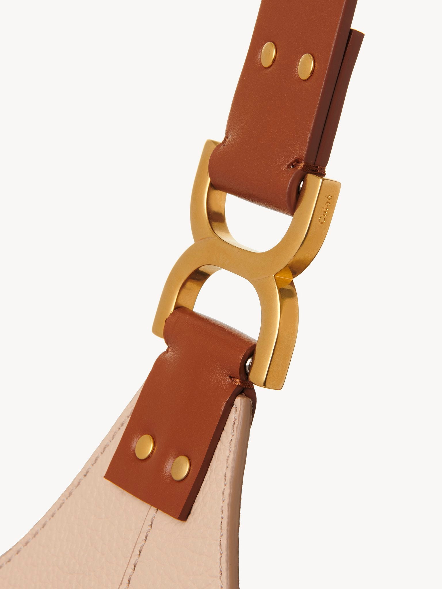 Chloé Chloé - Small Marcie hobo bag in grained leather