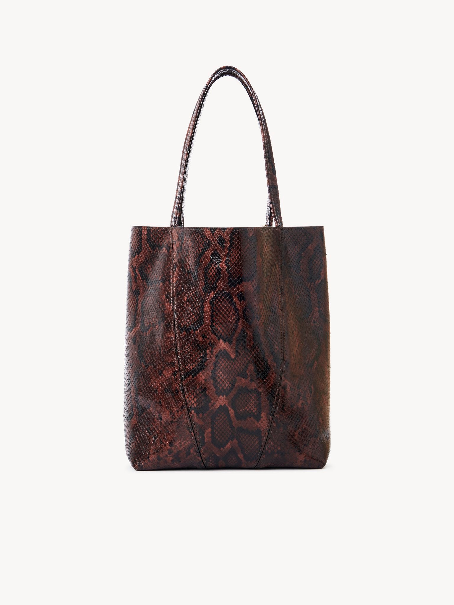 Chloé Chloé - Chloé Spin tote bag in python-effect leather