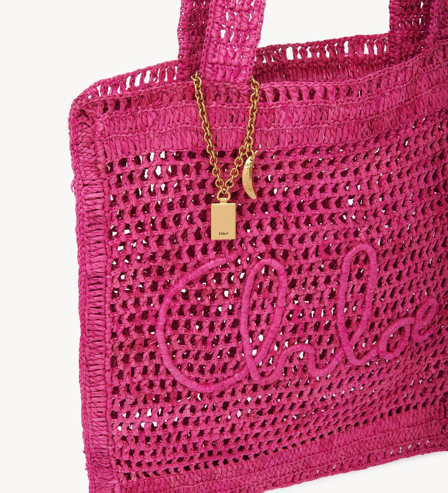 Chloé Chloé - Summer Banana tote bag in raffia