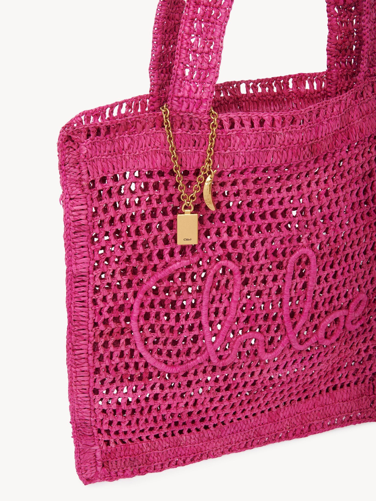 Chloé Chloé - Summer Banana tote bag in raffia