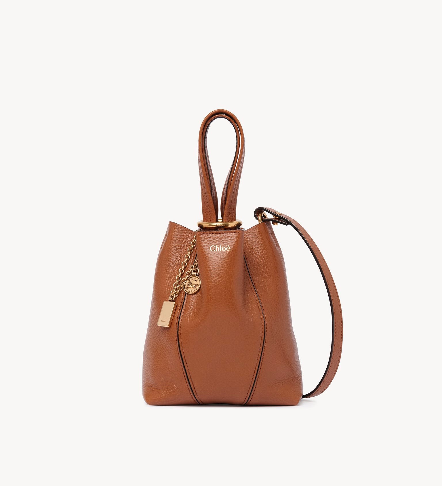 Chloé Chloé - Small Chloé Spin tote bag in grained leather