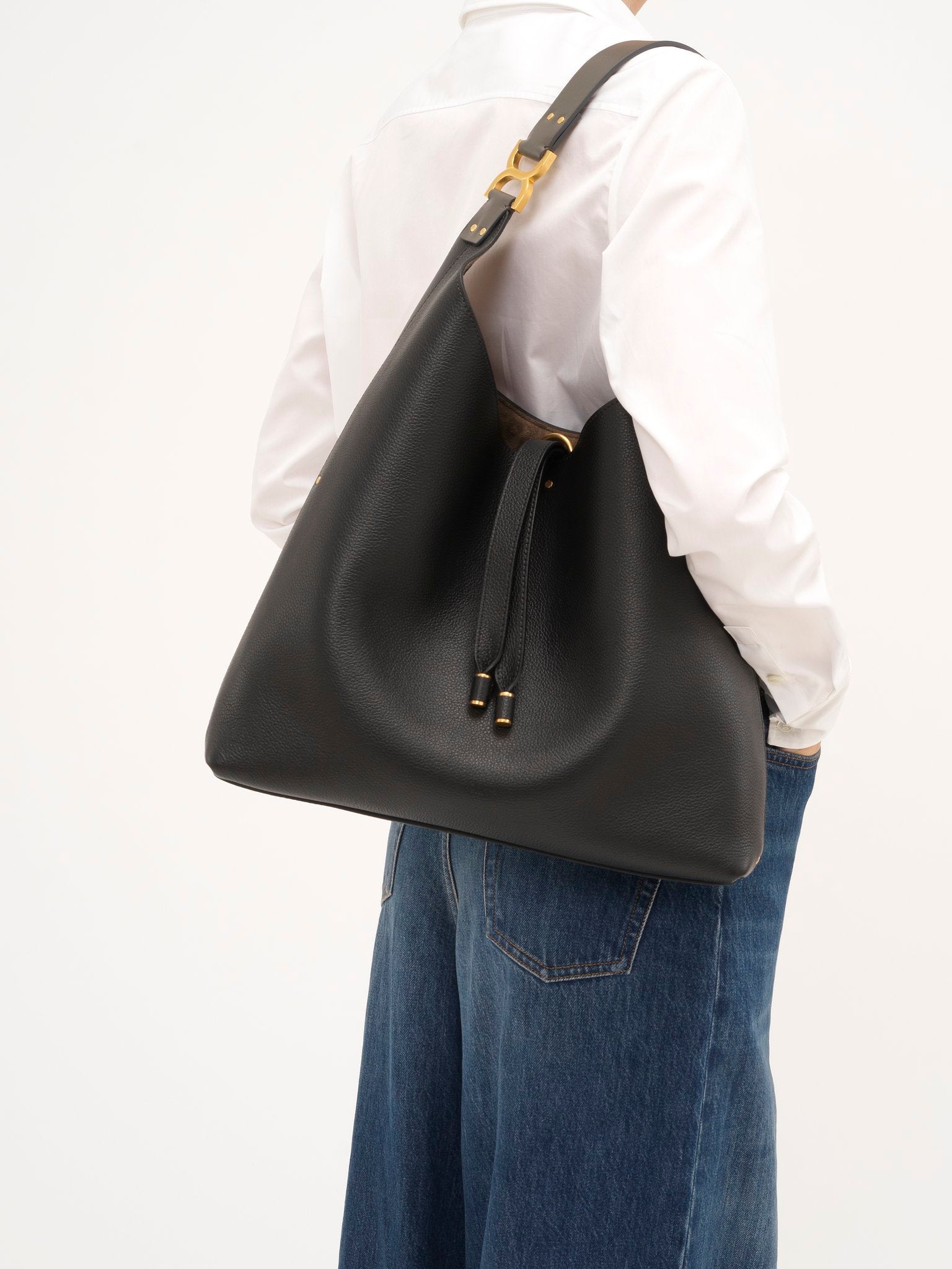 Chloé Chloé - Marcie hobo bag in grained leather