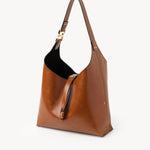 Chloé Chloé - Small Marcie hobo bag in shiny leather