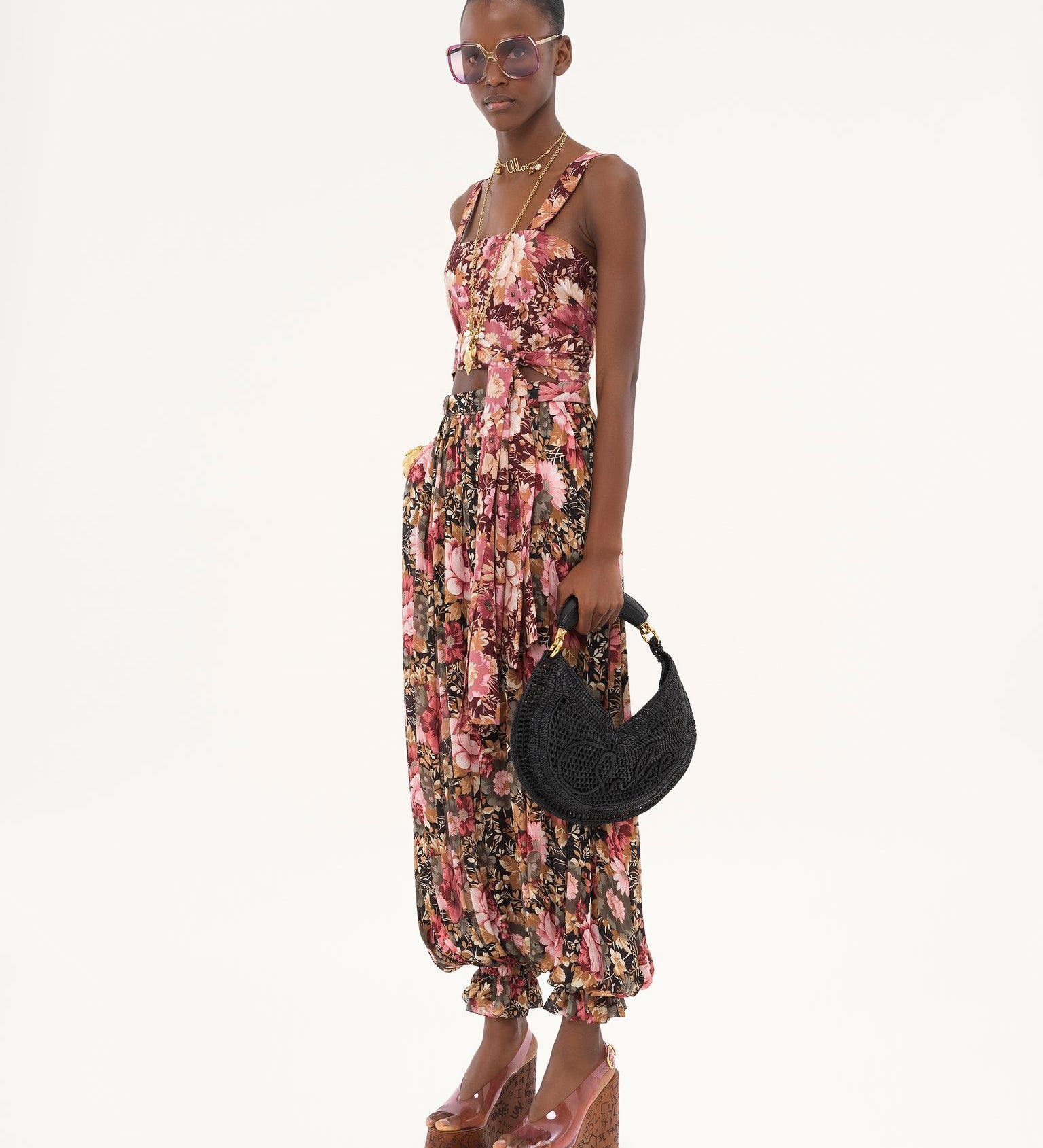 Chloé Chloé - Summer Banana hobo bag in raffia