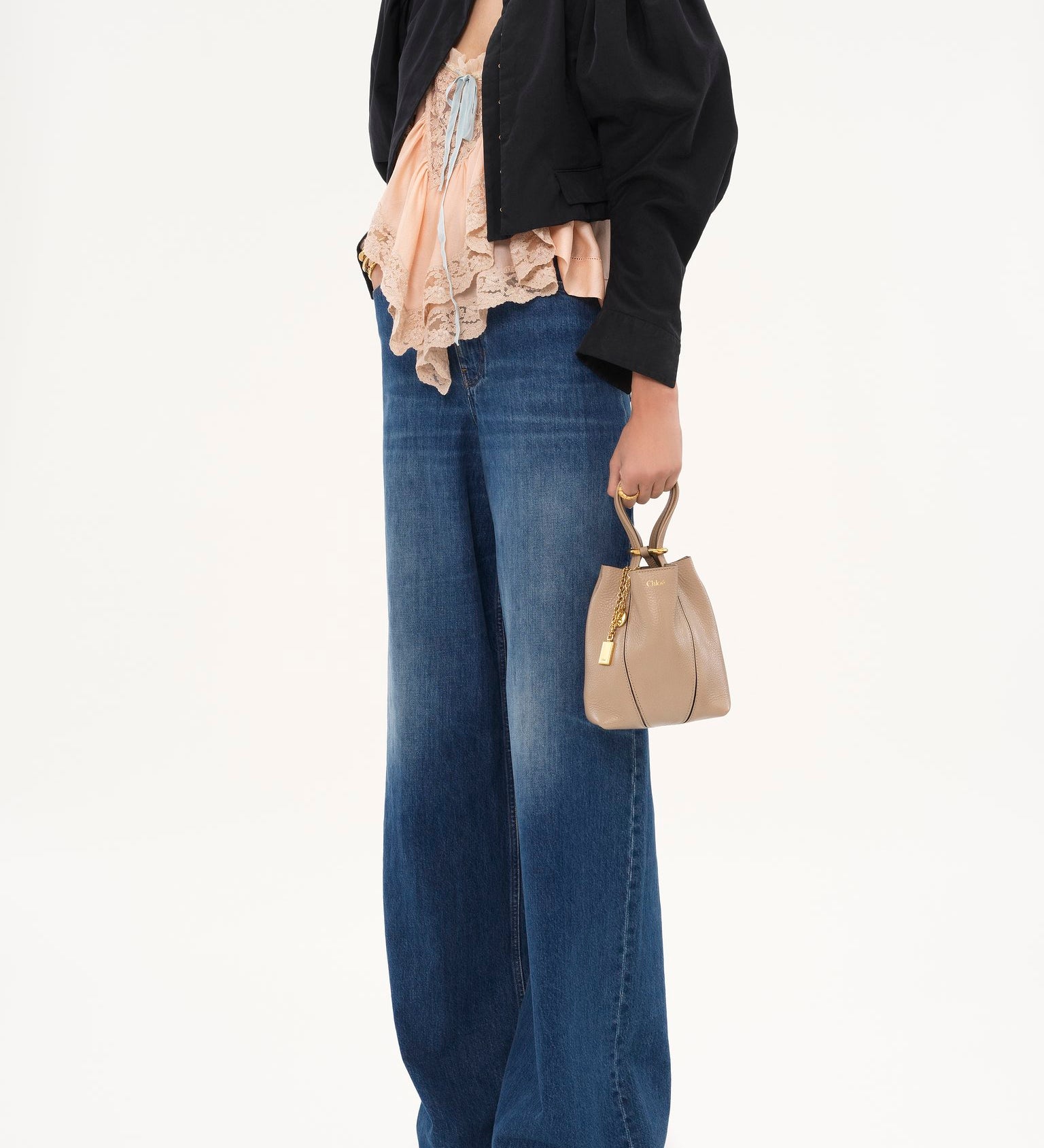 Chloé Chloé - Small Chloé Spin tote bag in grained leather