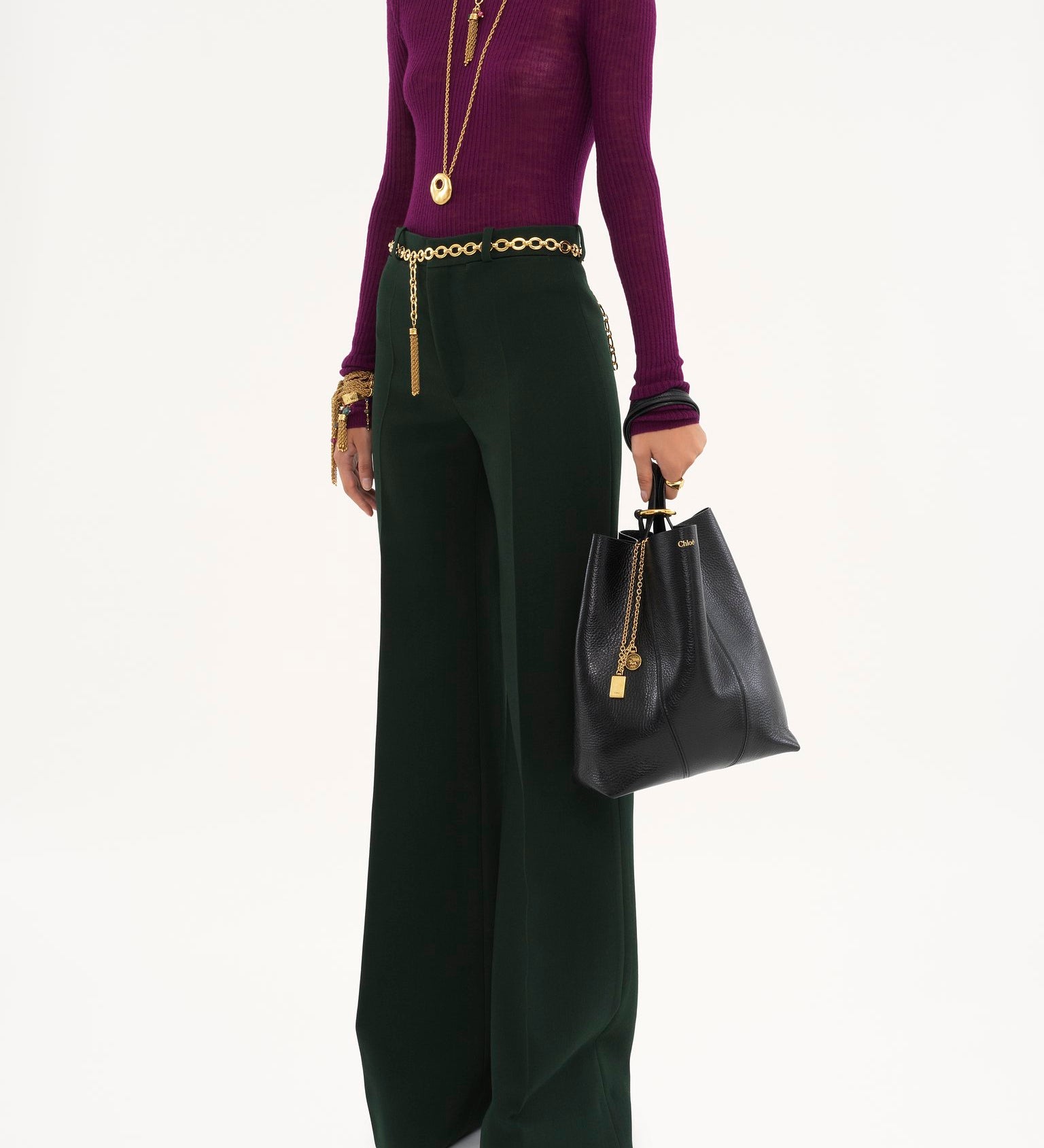 Chloé Chloé - Chloé Spin tote bag in grained leather