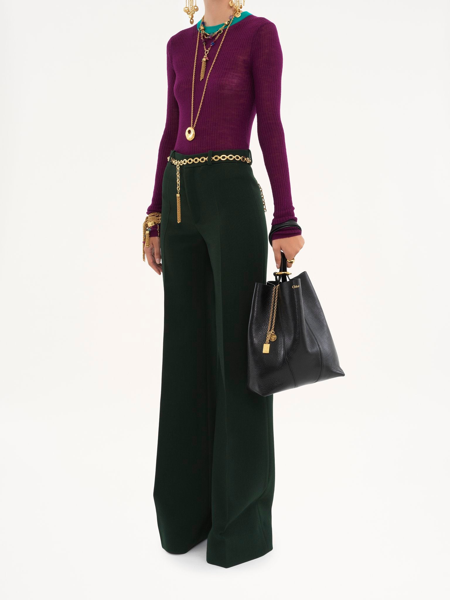 Chloé Chloé - Chloé Spin tote bag in grained leather