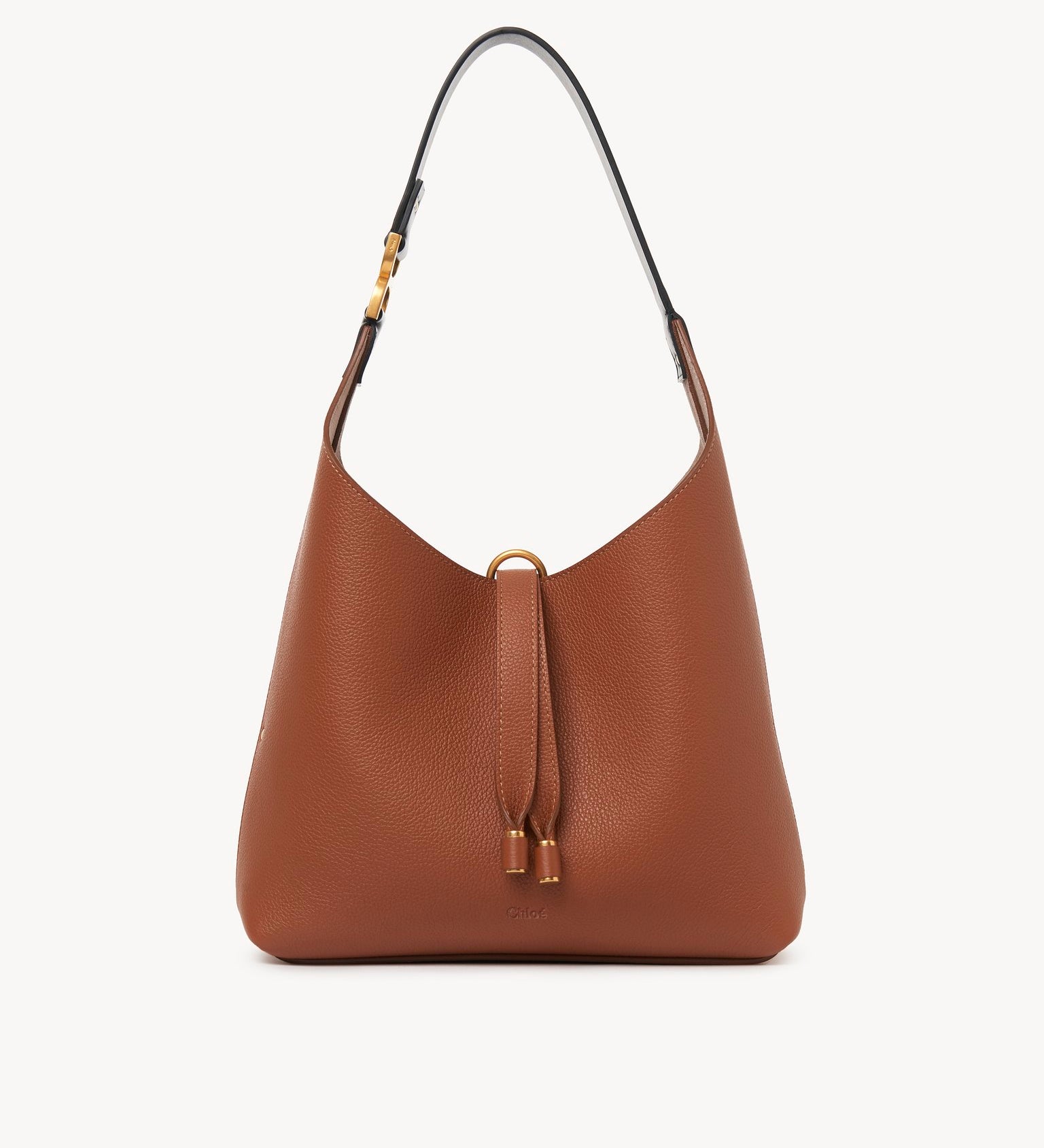 Chloé Chloé - Small Marcie hobo bag in grained leather