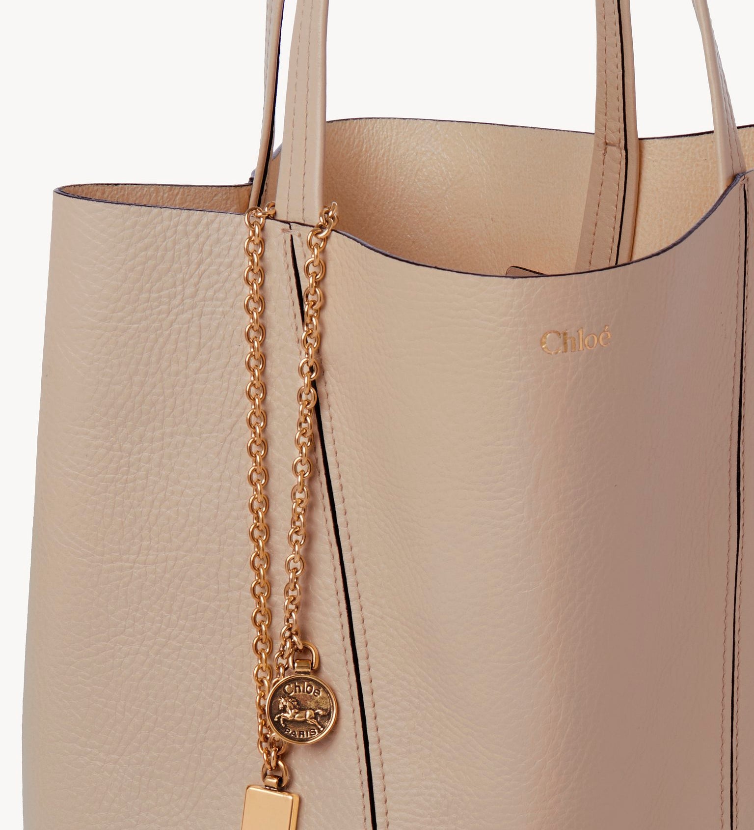 Chloé Chloé - Chloé Spin tote bag in grained leather