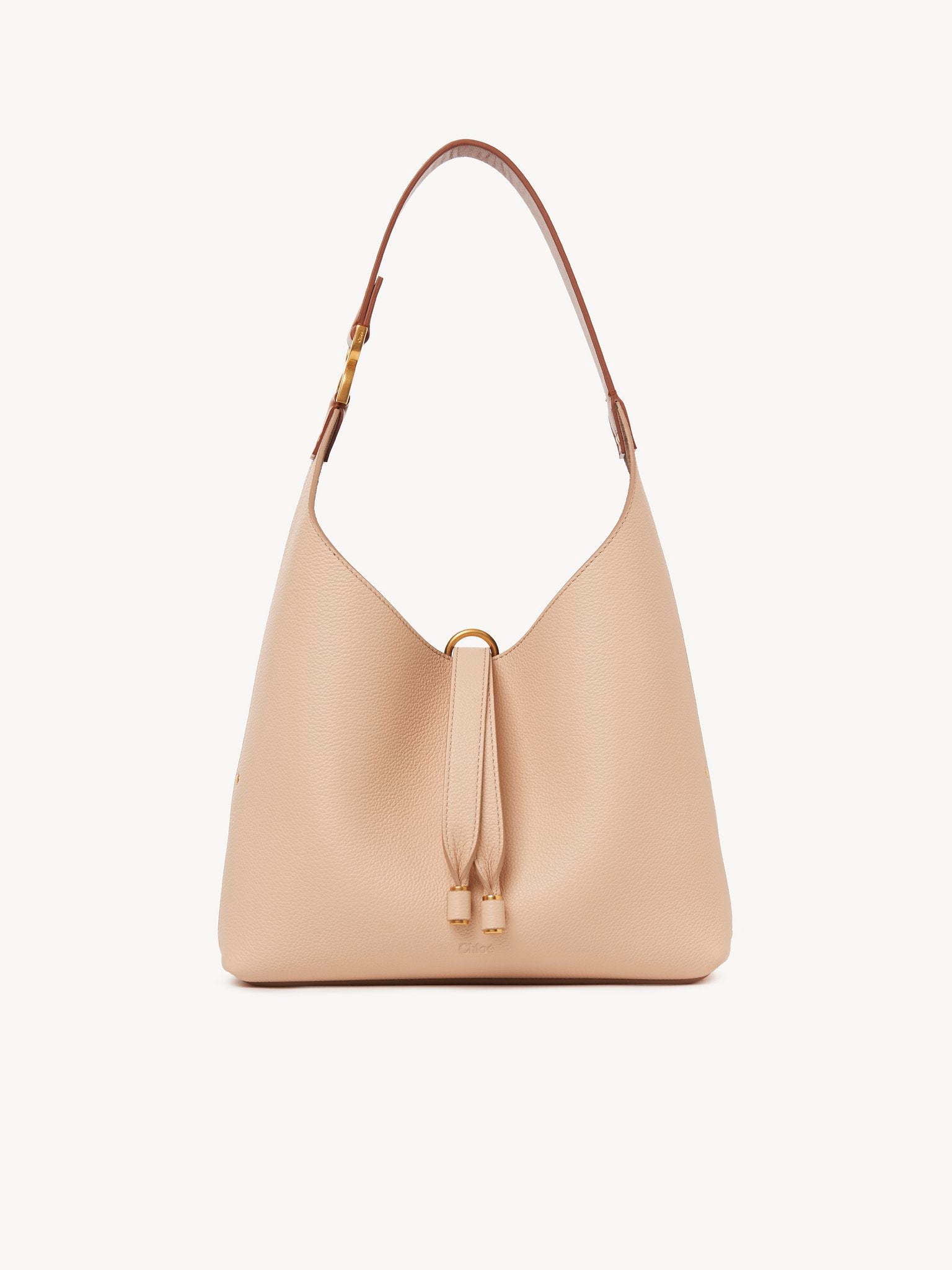 Chloé Chloé - Small Marcie hobo bag in grained leather