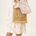 Chloé Chloé - Summer Banana tote bag in raffia